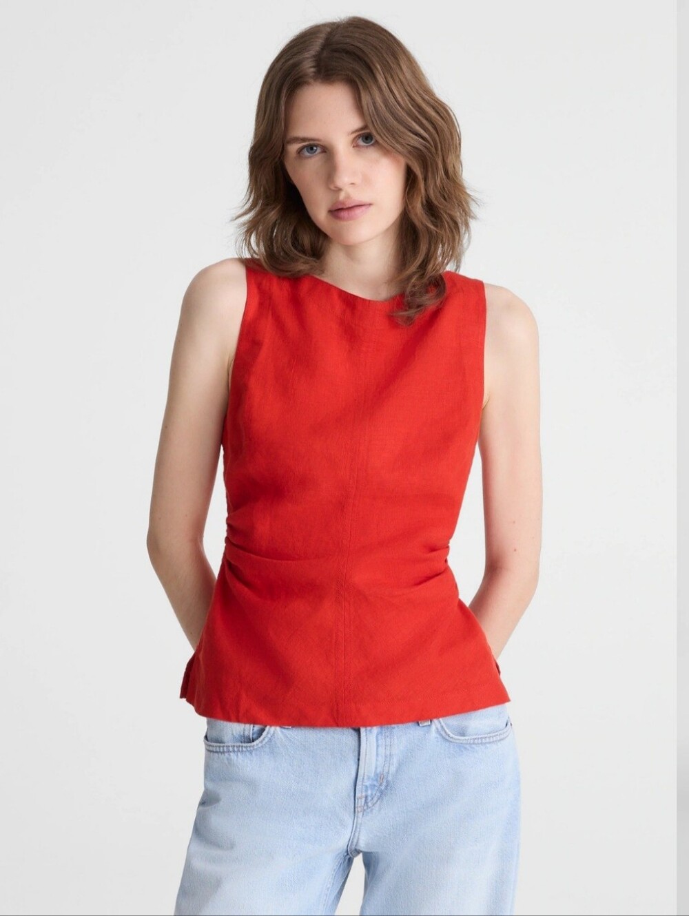 Madewell Bright Red Sleeveless Tank